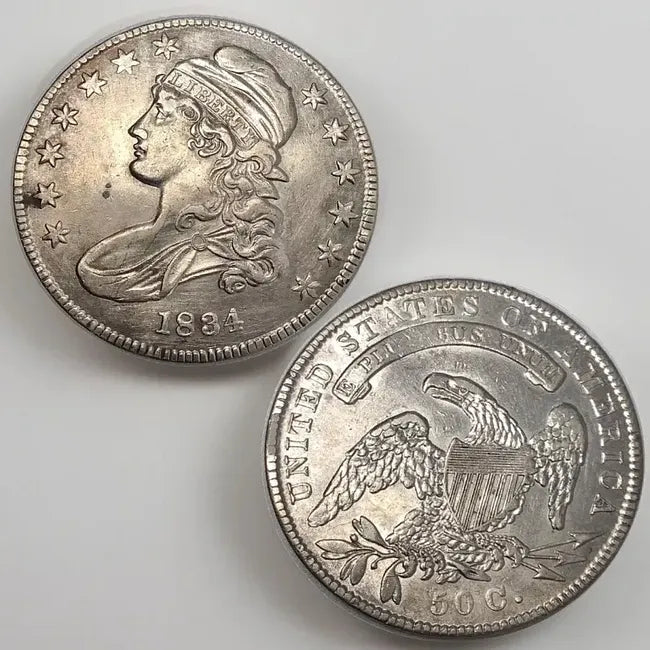 [Complete Set]1807-1836 50c Liberty Capped Bust Lettered Edge Silver Half Dollar, 20 pieces