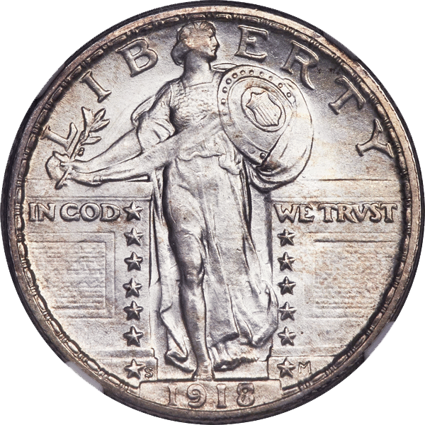 1918/7-S Standing Liberty Quarter