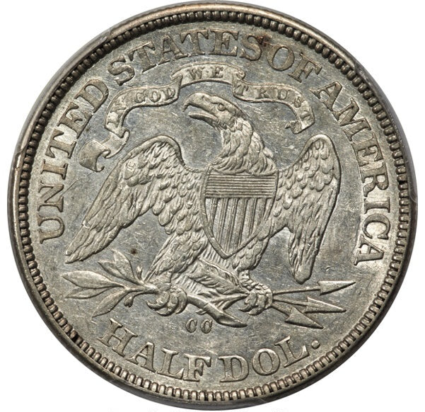 1870-CC Liberty Seated Half Dollar