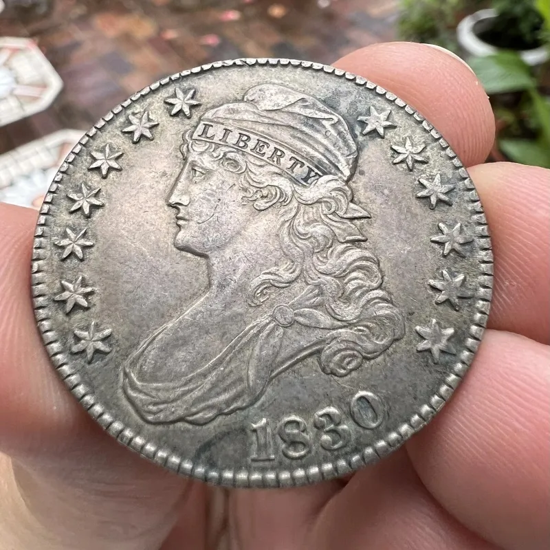 [Complete Set]1807-1836 50c Liberty Capped Bust Lettered Edge Silver Half Dollar, 20 pieces