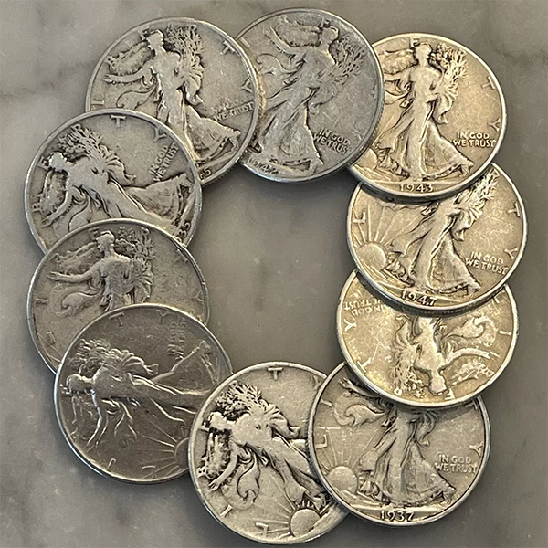 Liberty Walking Half Dollars 1916-1947（20PCS）
