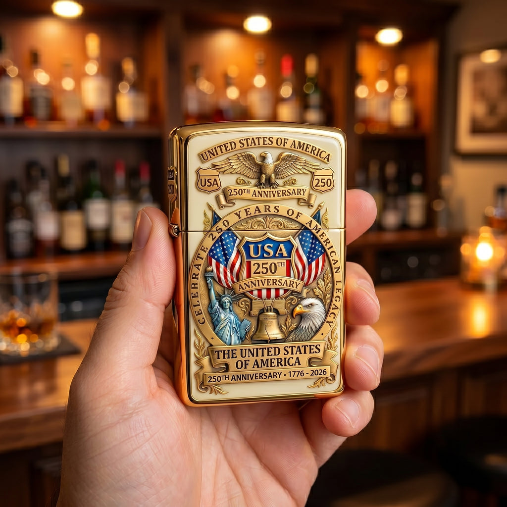 USA 250th Anniversary Commemorative Lighter (1776–2026)🎁