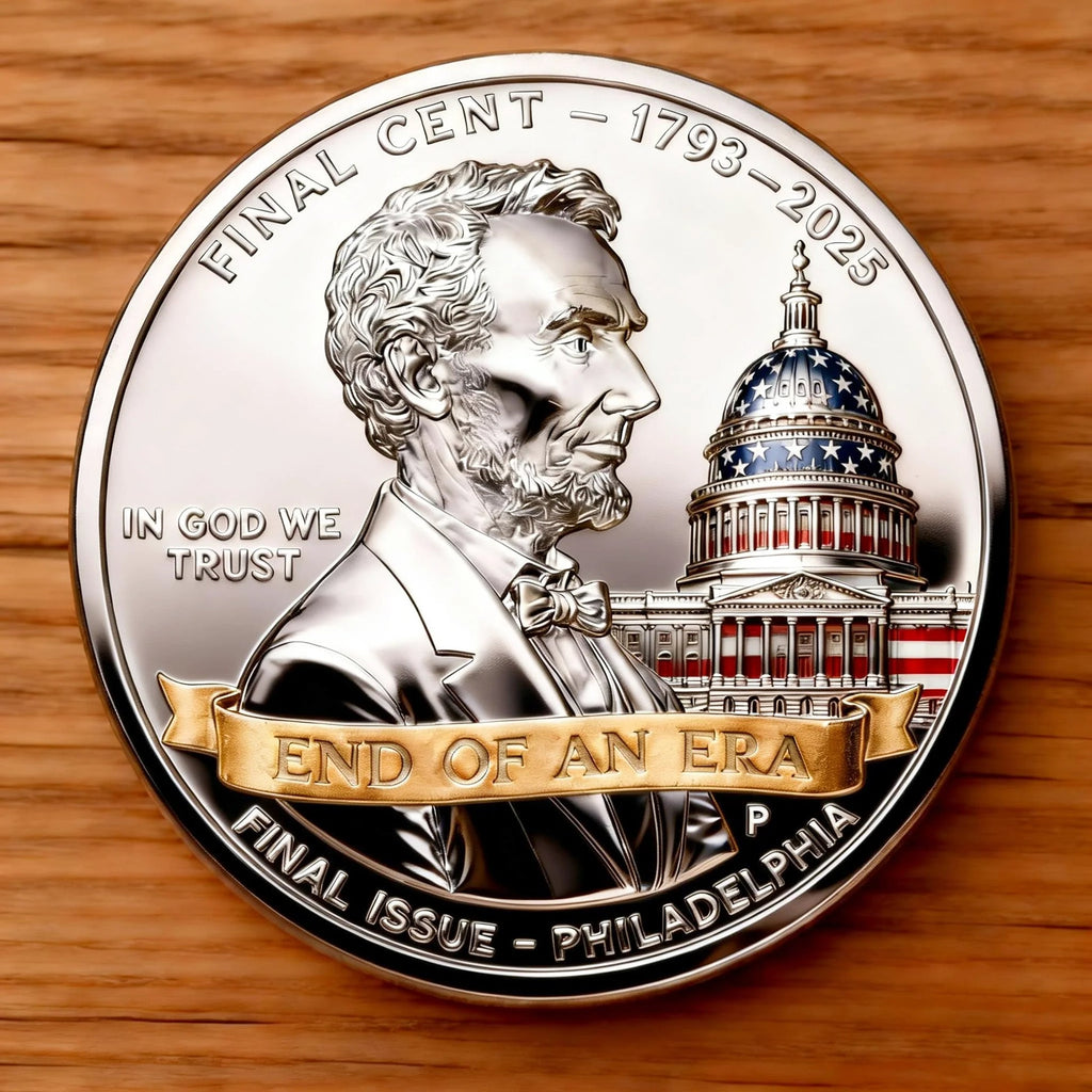 THE FINAL CENT 1793–2025 · END OF AN ERA
