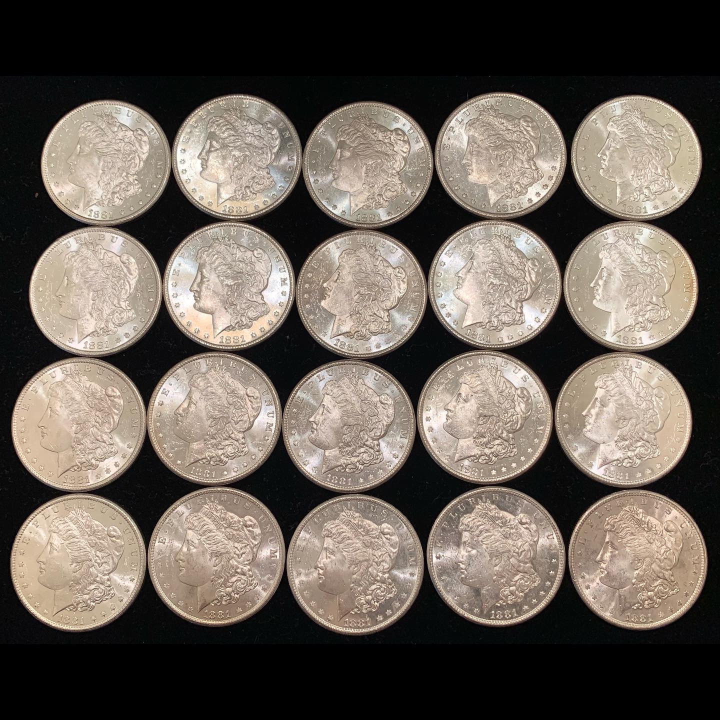 【25PCS】The Complete Collection of Morgan Silver Dollars 【1878-1902】