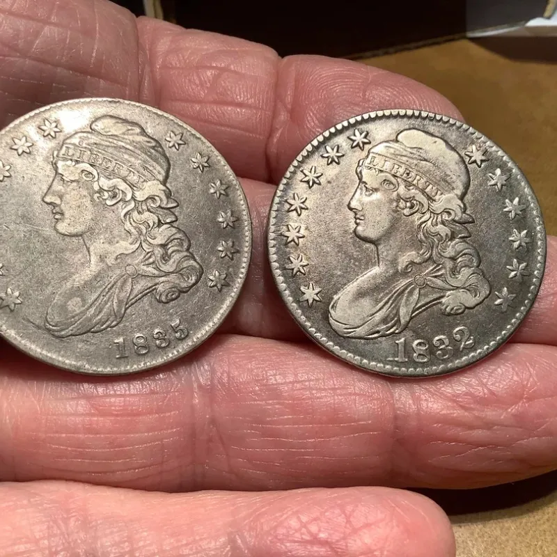 [Complete Set]1807-1836 50c Liberty Capped Bust Lettered Edge Silver Half Dollar, 20 pieces
