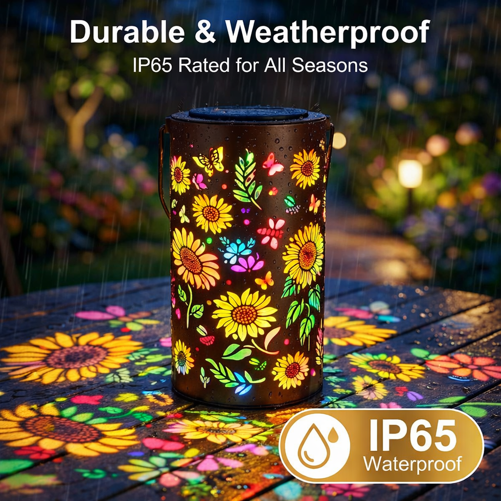 🌞Colorful Sunflower Glow Solar Garden Lantern
