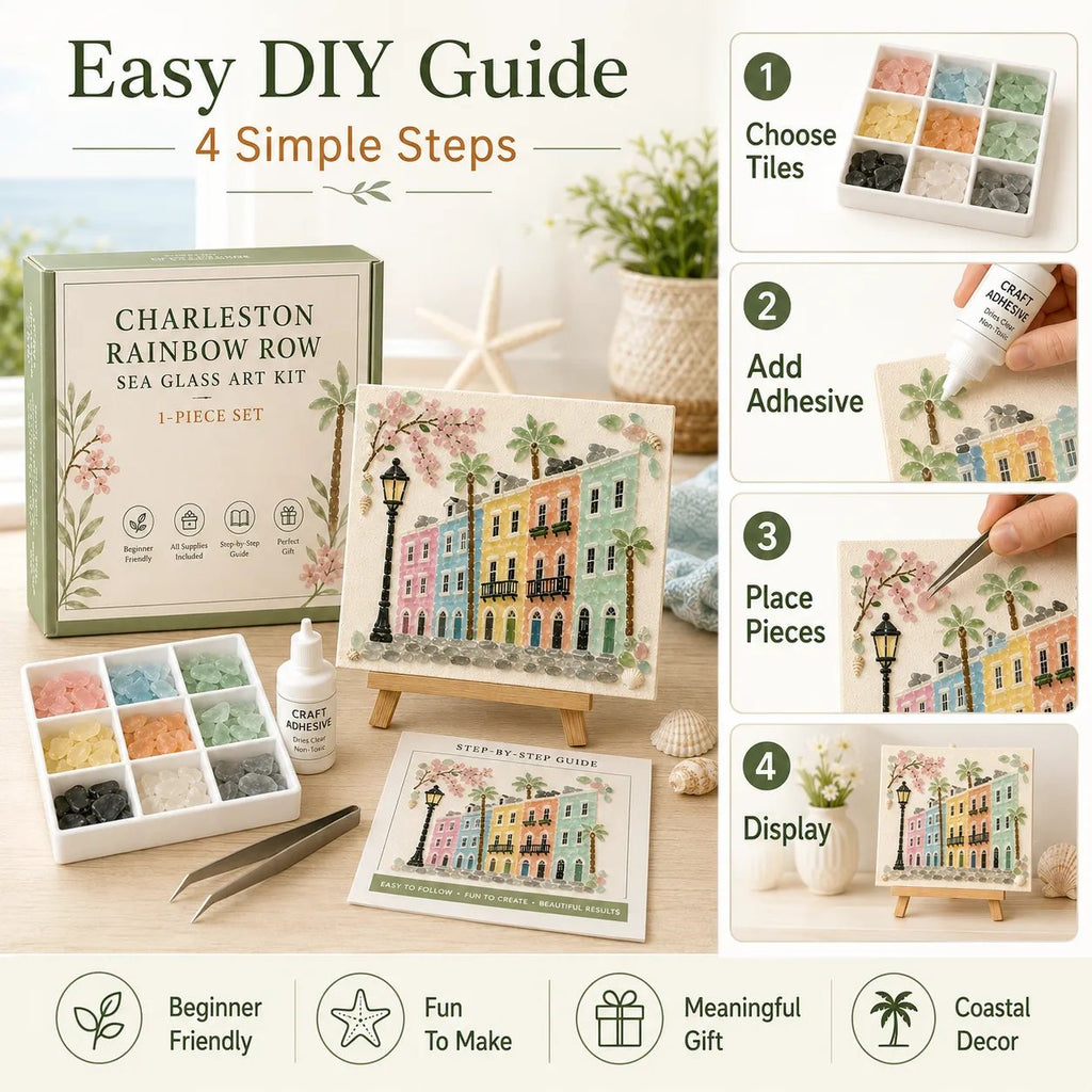 ✨ Timeless American Destinations Sea Glass Art Kit